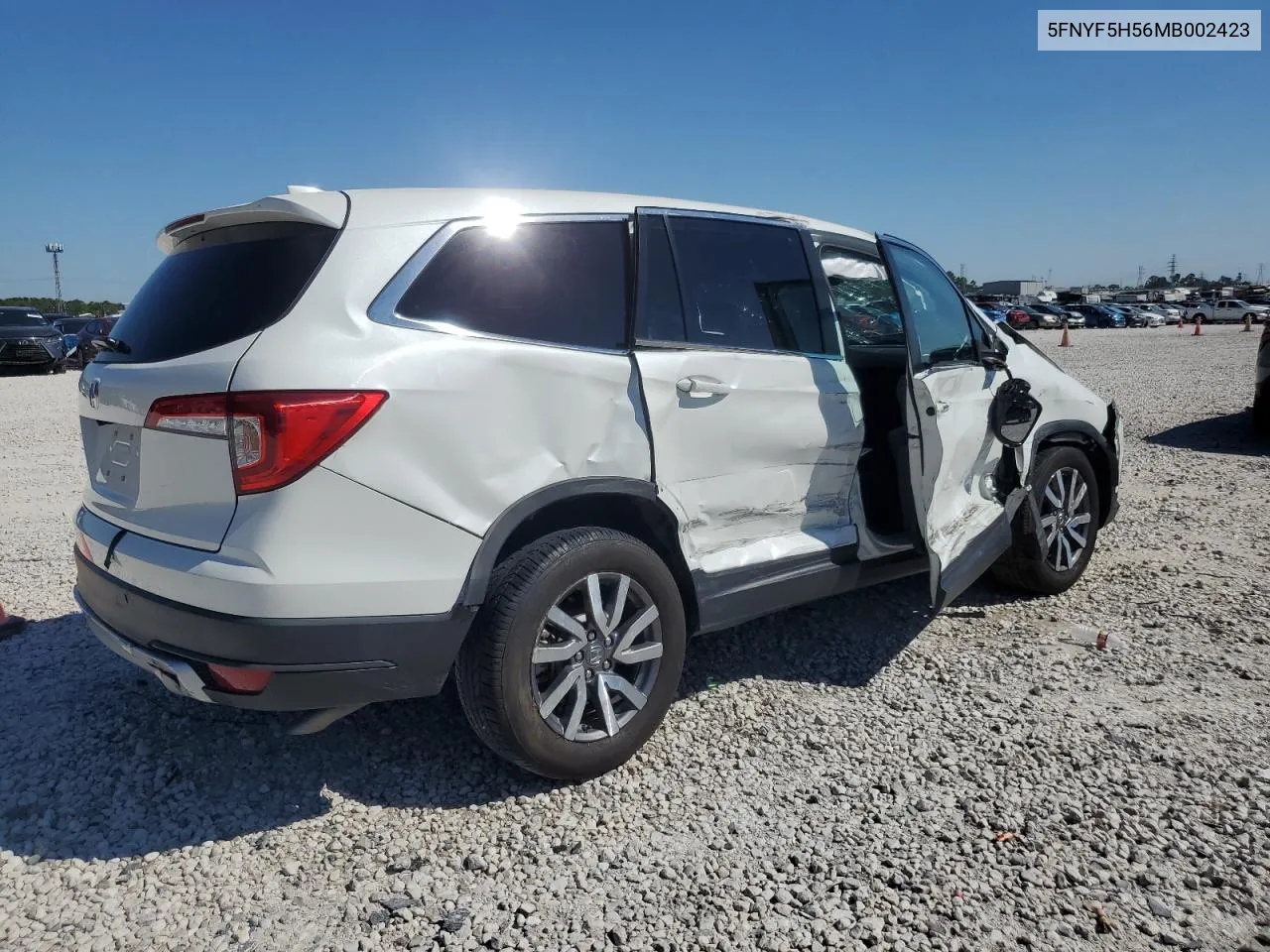 2021 Honda Pilot Exl VIN: 5FNYF5H56MB002423 Lot: 73566244