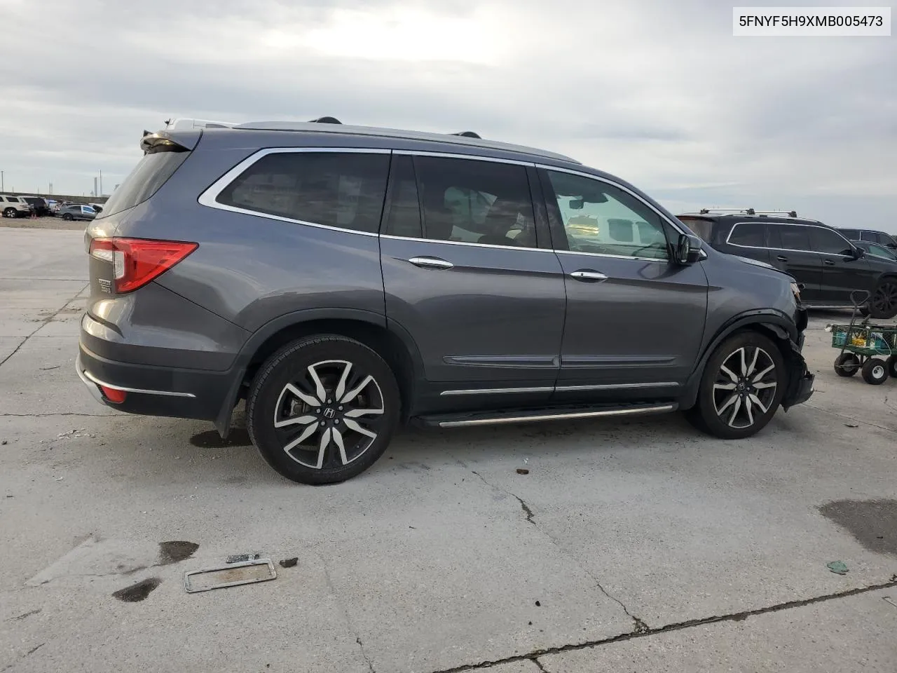 2021 Honda Pilot Touring VIN: 5FNYF5H9XMB005473 Lot: 74635084