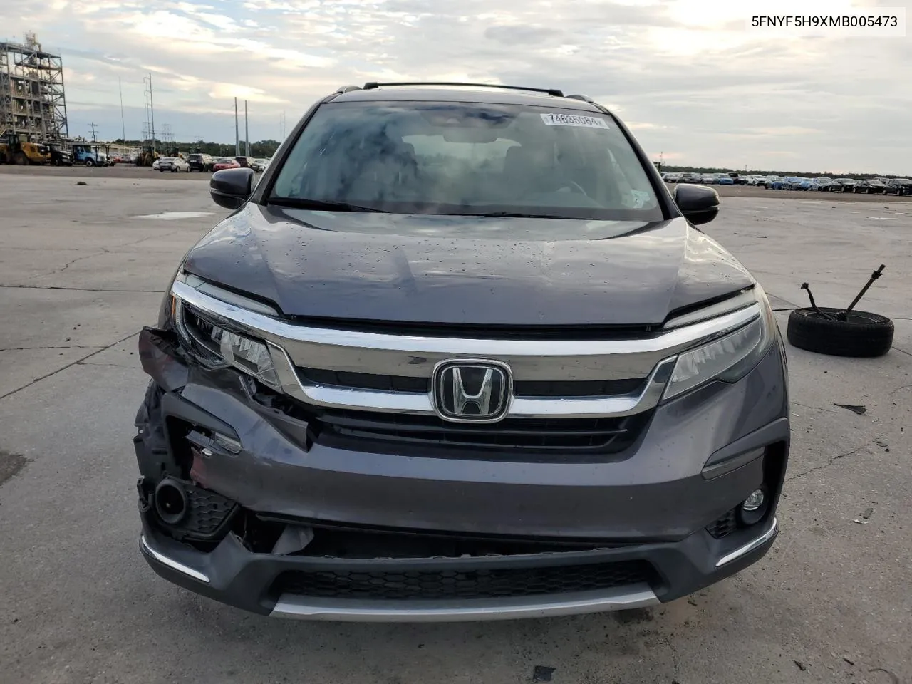 2021 Honda Pilot Touring VIN: 5FNYF5H9XMB005473 Lot: 74635084