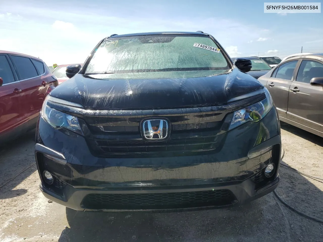 2021 Honda Pilot Se VIN: 5FNYF5H26MB001584 Lot: 74897044