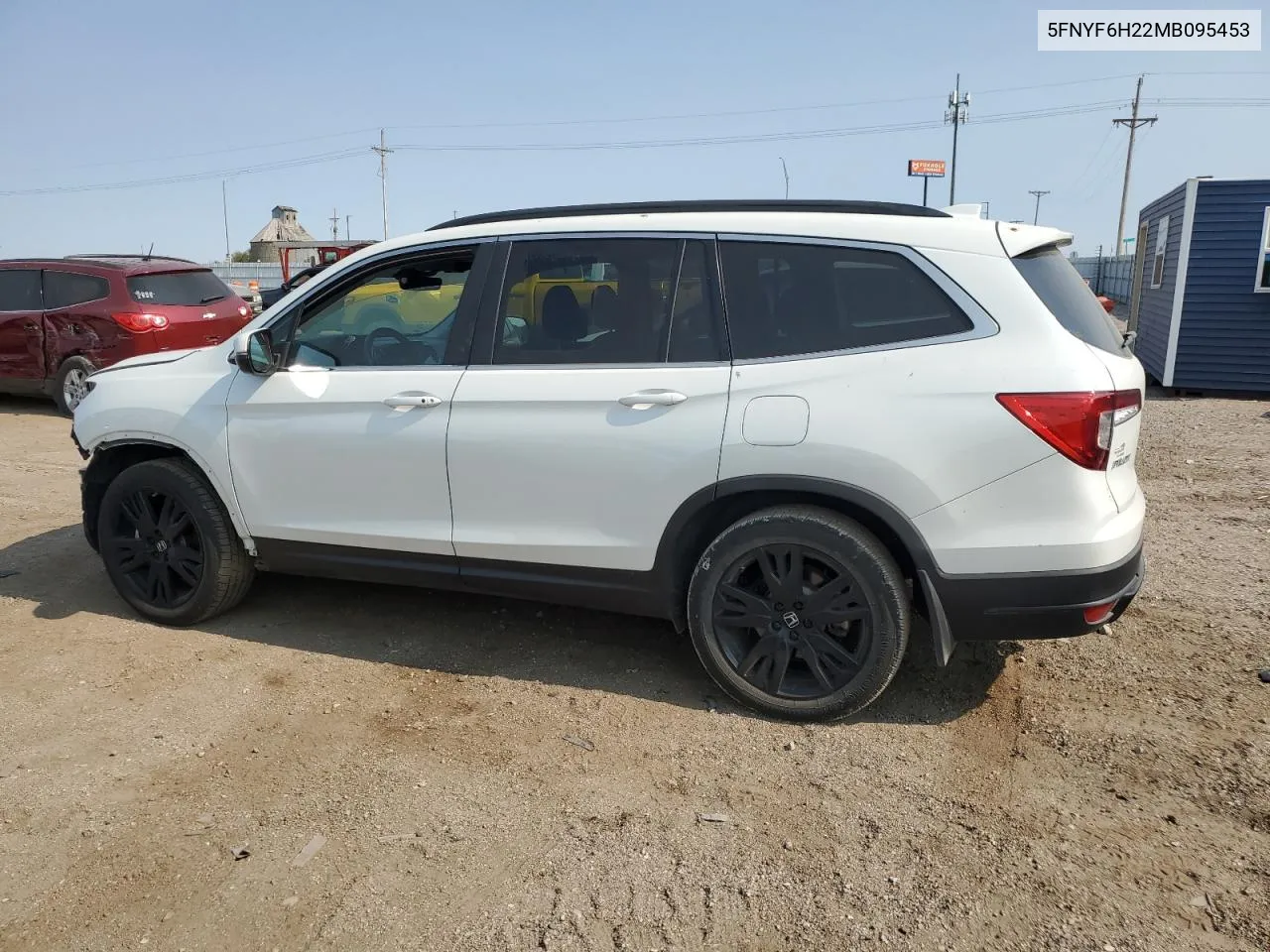 2021 Honda Pilot Se VIN: 5FNYF6H22MB095453 Lot: 75172554