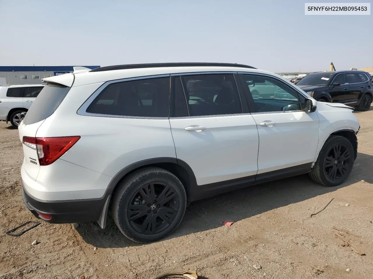 2021 Honda Pilot Se VIN: 5FNYF6H22MB095453 Lot: 75172554