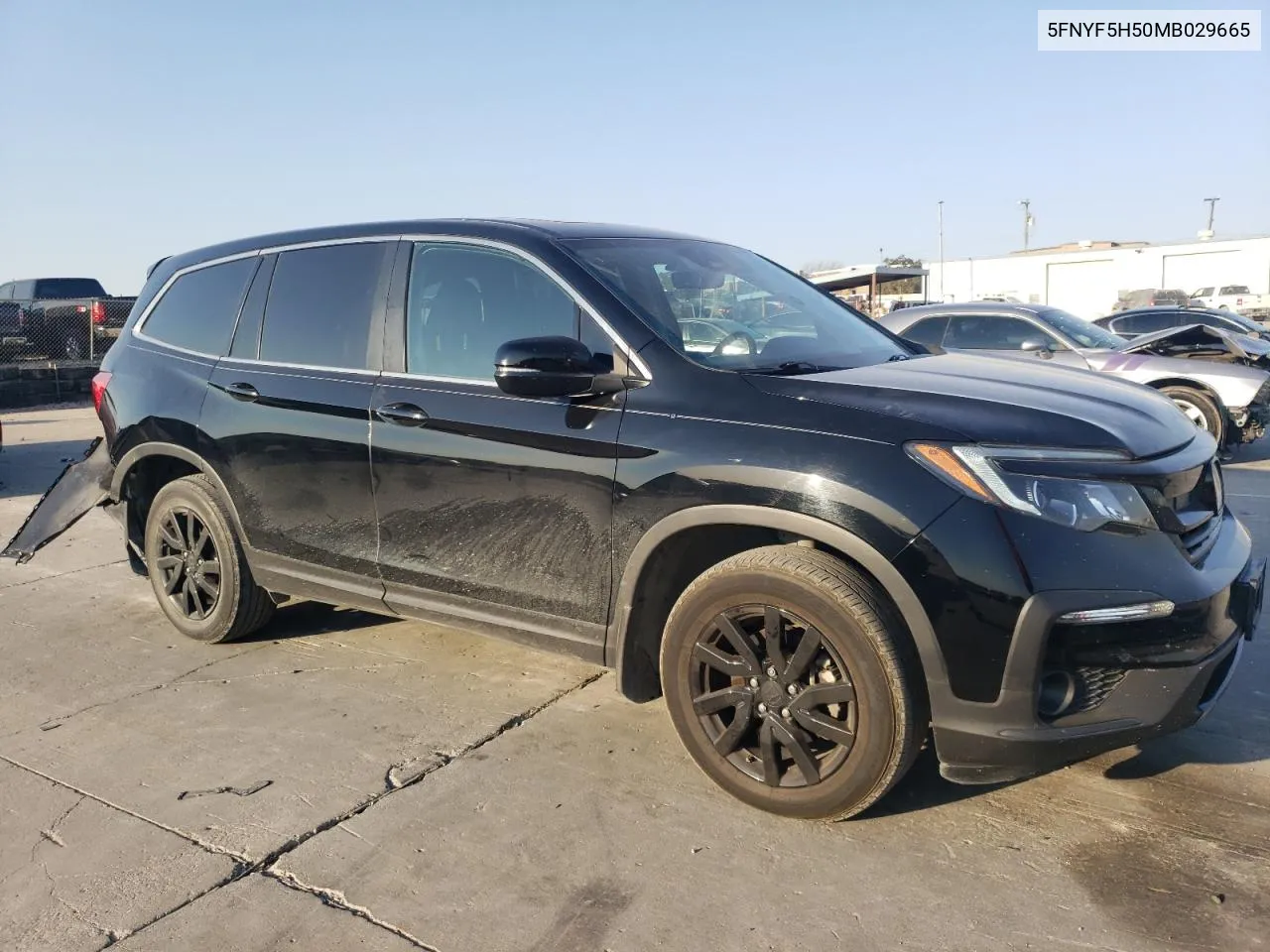 2021 Honda Pilot Exl VIN: 5FNYF5H50MB029665 Lot: 75417904