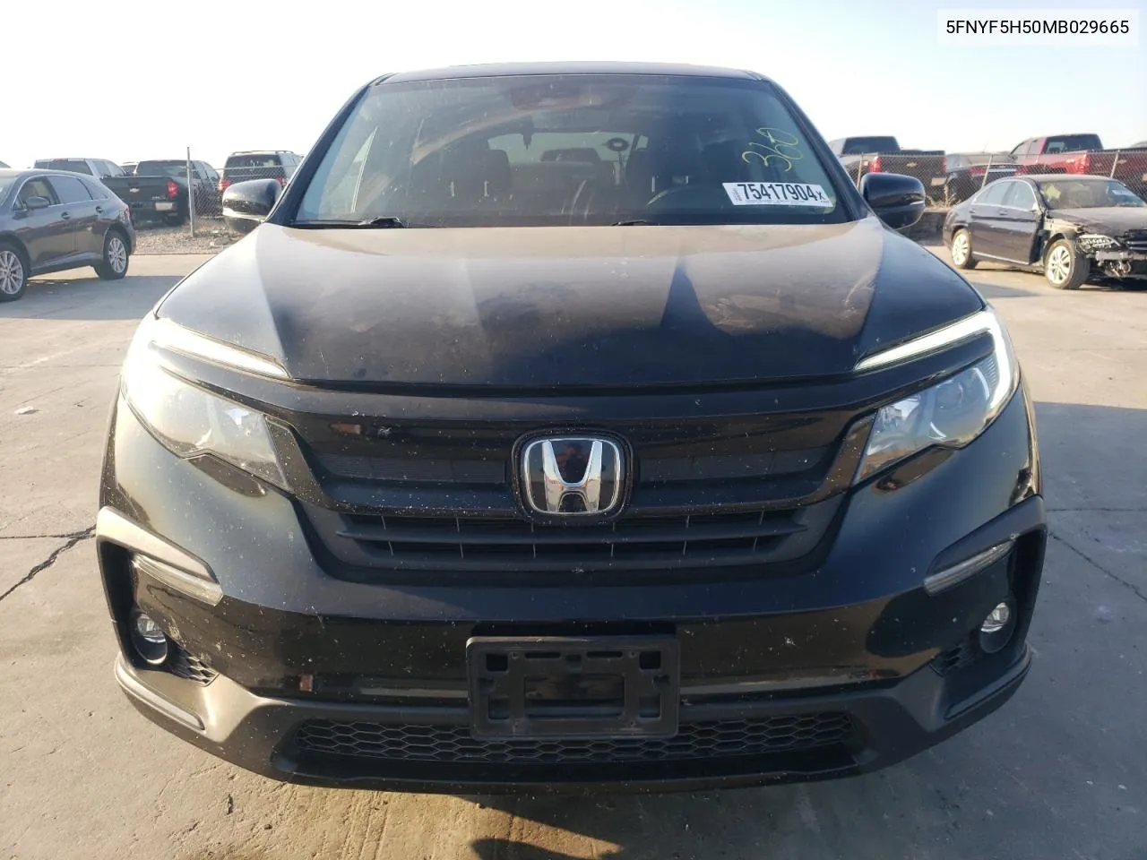 2021 Honda Pilot Exl VIN: 5FNYF5H50MB029665 Lot: 75417904