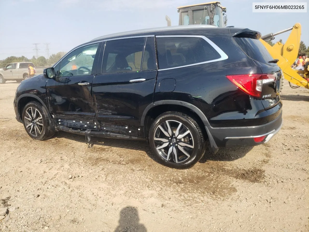 2021 Honda Pilot Elite VIN: 5FNYF6H06MB023265 Lot: 75746924