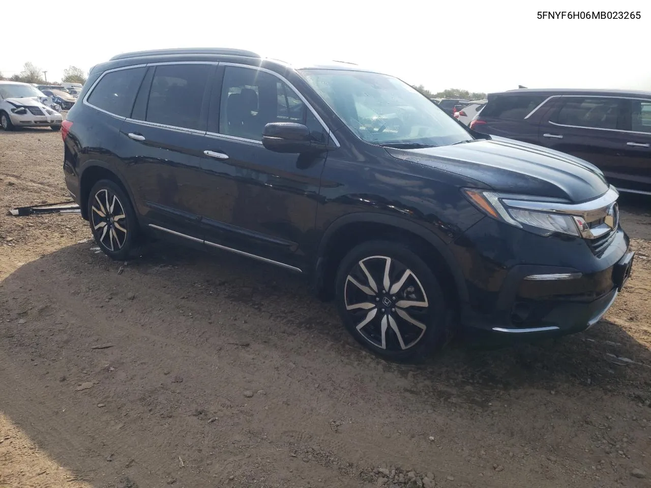 2021 Honda Pilot Elite VIN: 5FNYF6H06MB023265 Lot: 75746924