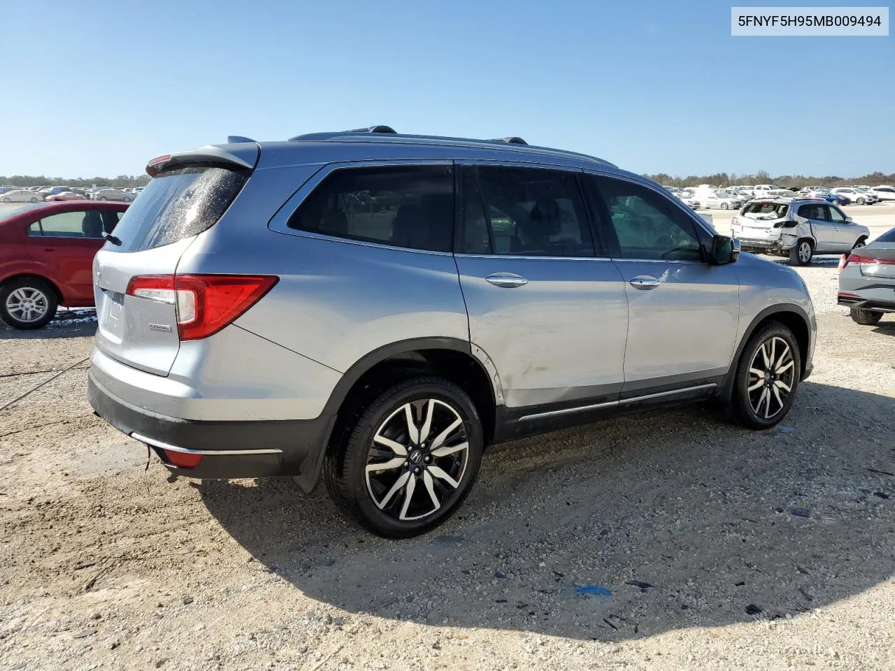 2021 Honda Pilot Touring VIN: 5FNYF5H95MB009494 Lot: 76615024