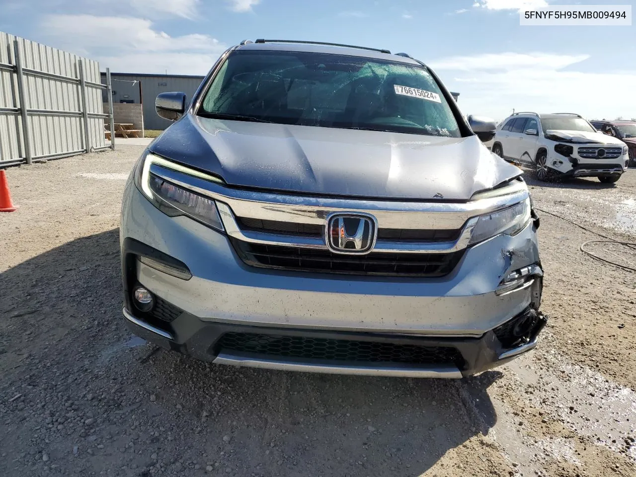 2021 Honda Pilot Touring VIN: 5FNYF5H95MB009494 Lot: 76615024