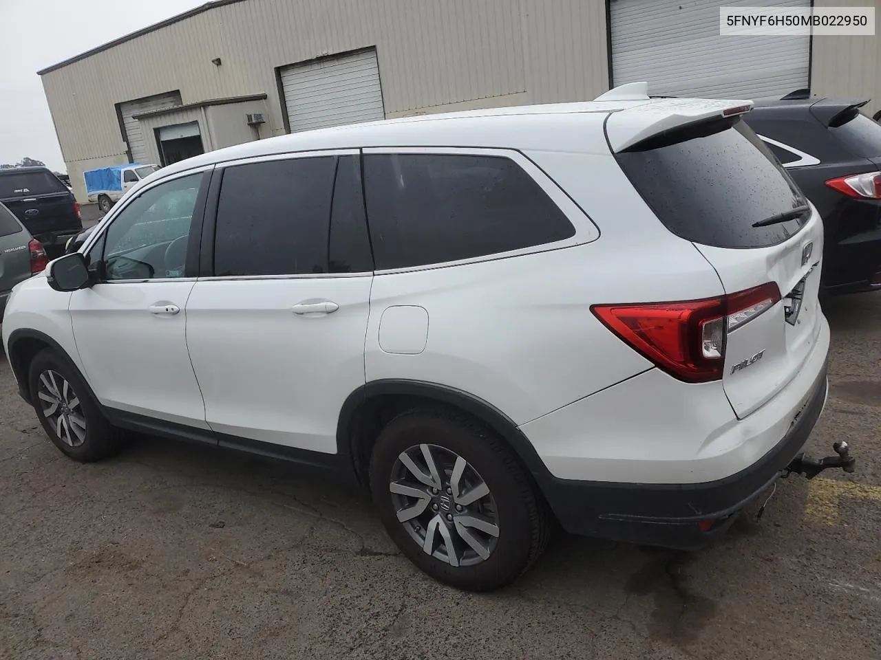 2021 Honda Pilot Exl VIN: 5FNYF6H50MB022950 Lot: 77174794