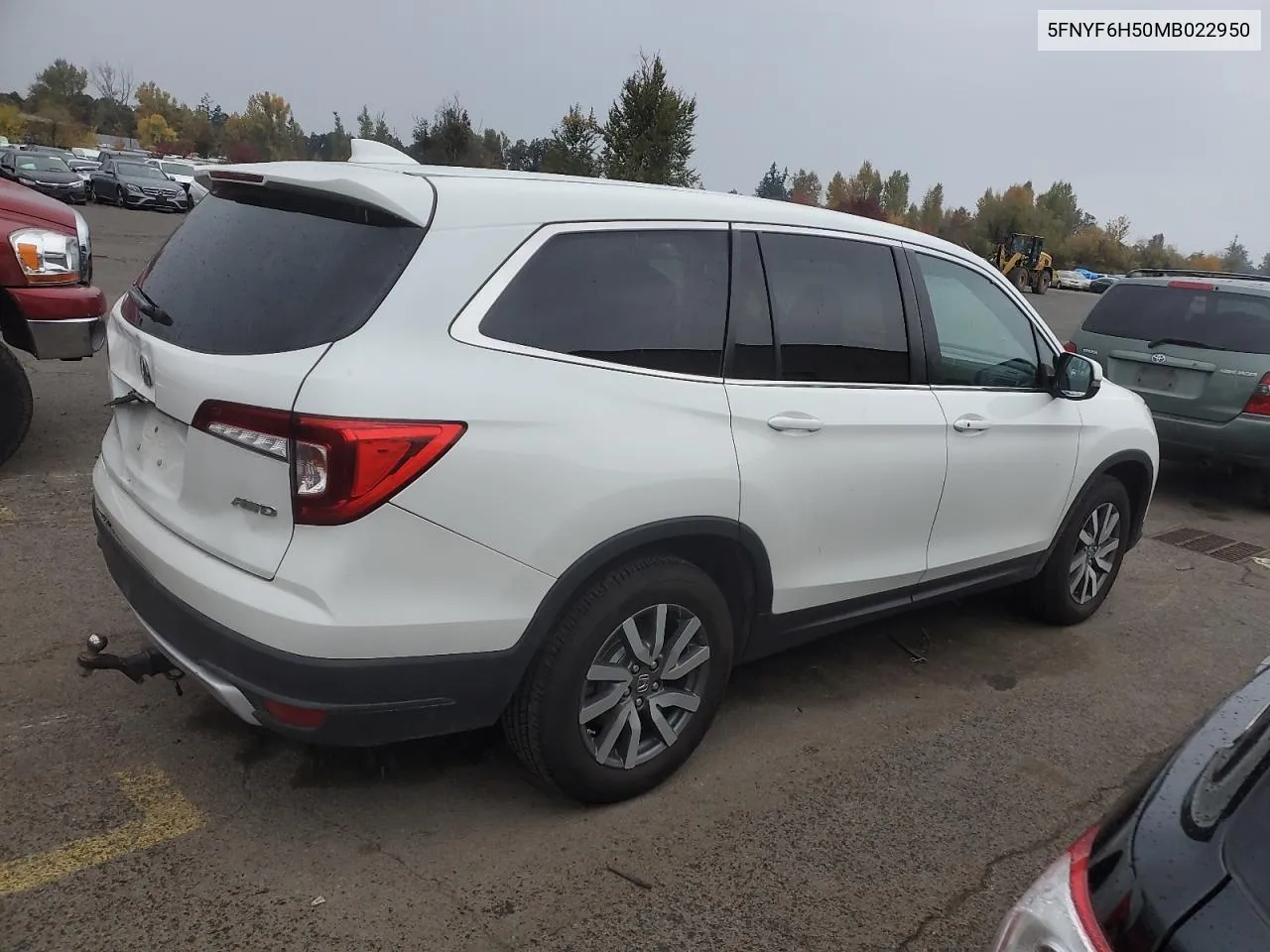 2021 Honda Pilot Exl VIN: 5FNYF6H50MB022950 Lot: 77174794