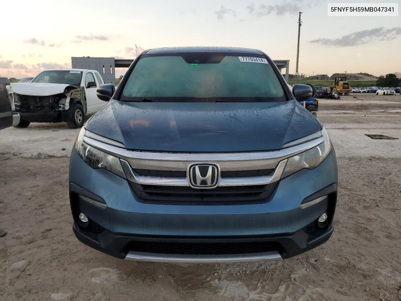 2021 Honda Pilot Exl VIN: 5FNYF5H59MB047341 Lot: 77703414