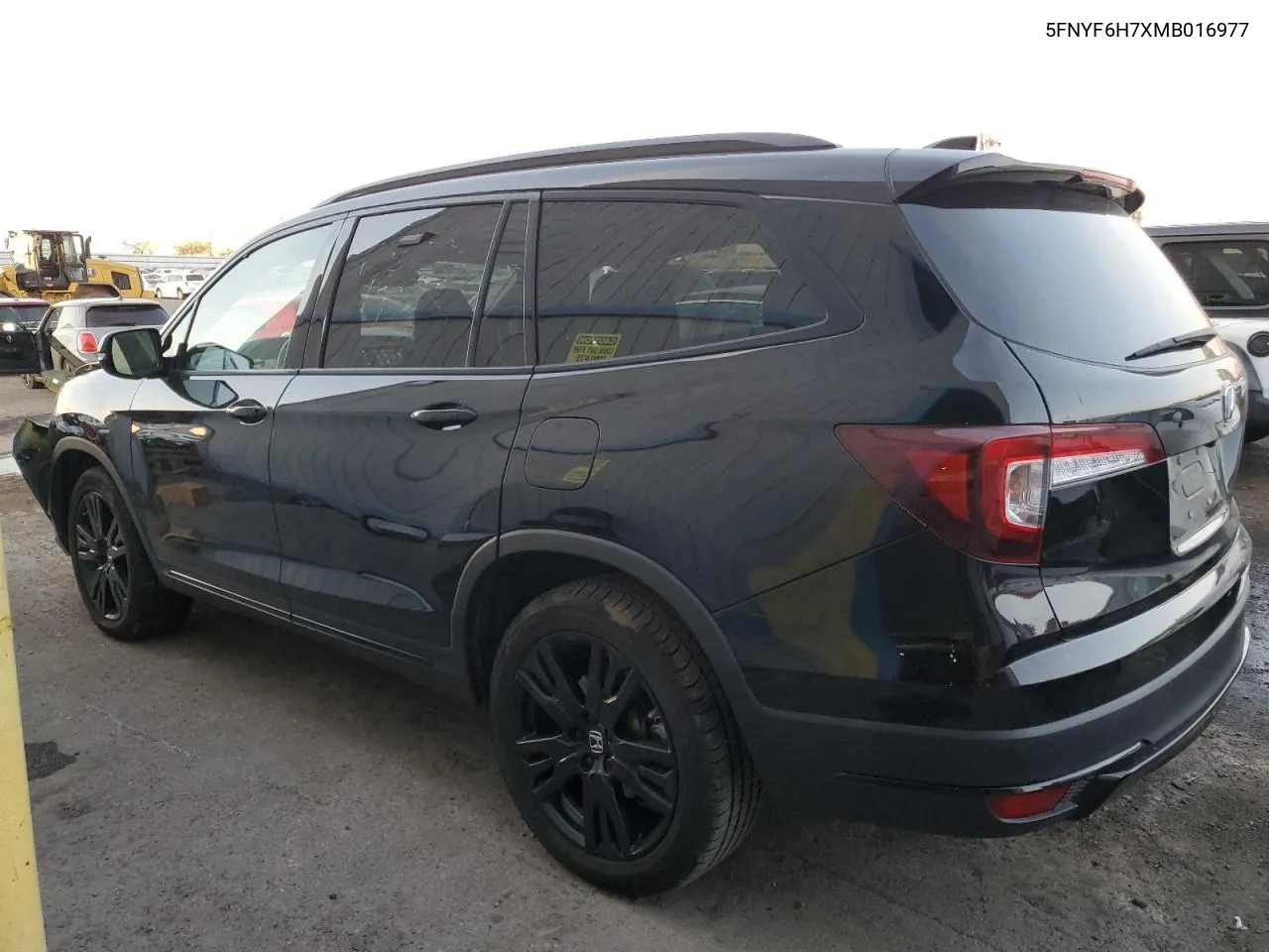 2021 Honda Pilot Black VIN: 5FNYF6H7XMB016977 Lot: 77706834