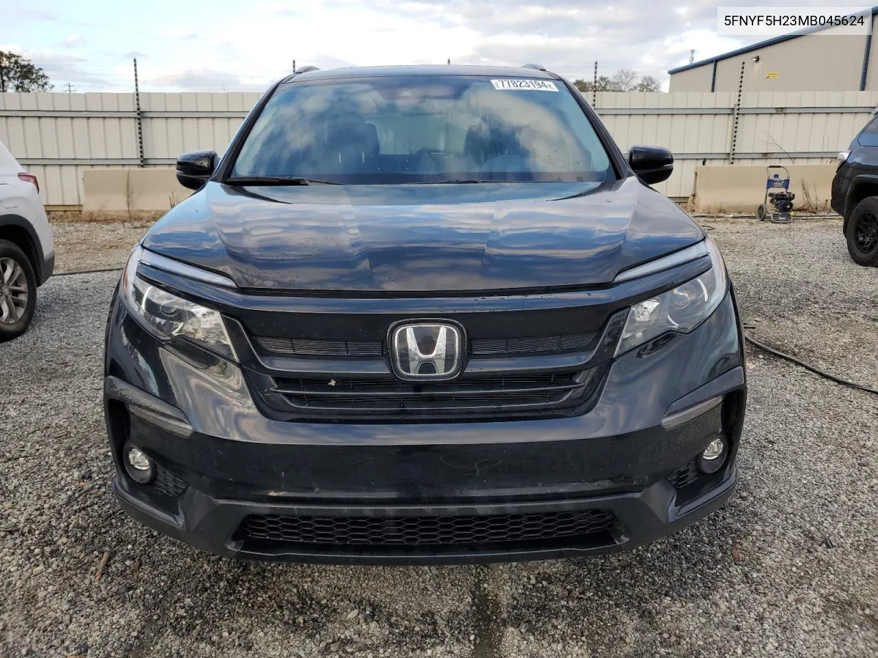 2021 Honda Pilot Se VIN: 5FNYF5H23MB045624 Lot: 77823194