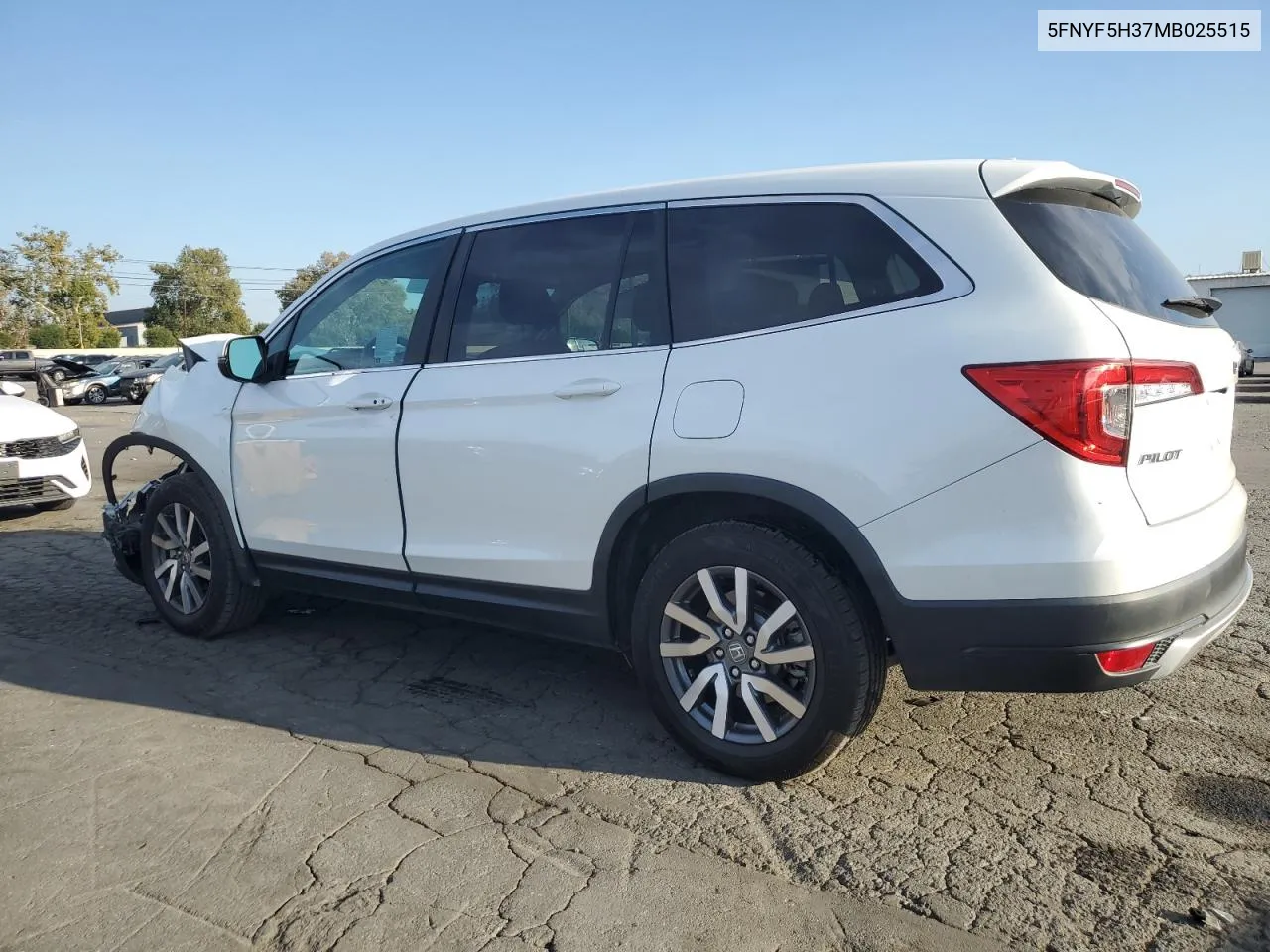 2021 Honda Pilot Ex VIN: 5FNYF5H37MB025515 Lot: 79062844