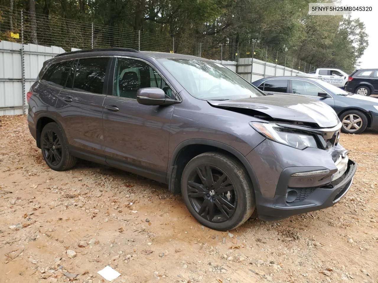 2021 Honda Pilot Se VIN: 5FNYF5H25MB045320 Lot: 79235834