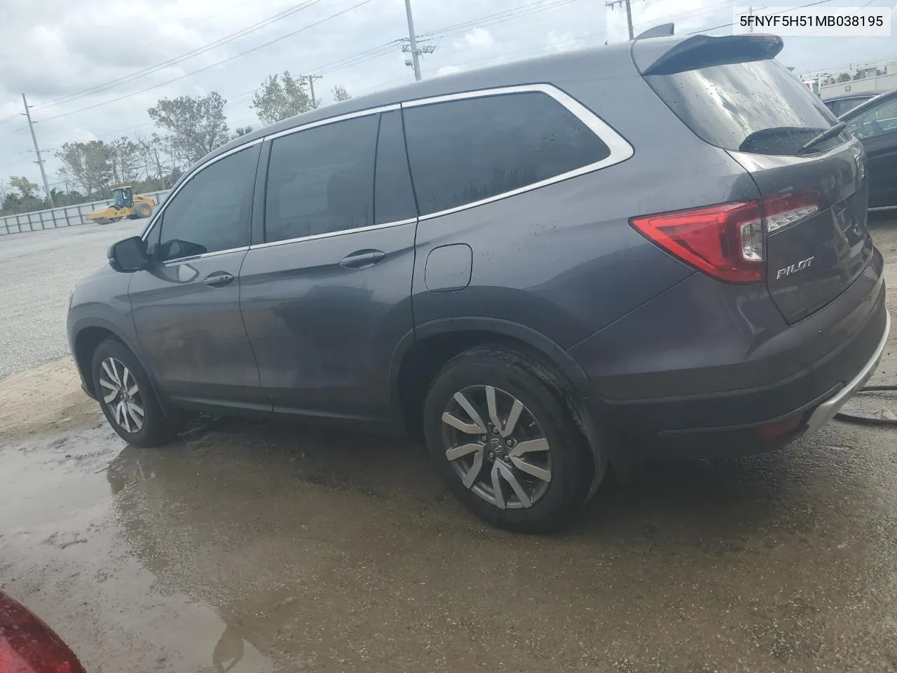 2021 Honda Pilot Exl VIN: 5FNYF5H51MB038195 Lot: 79490954