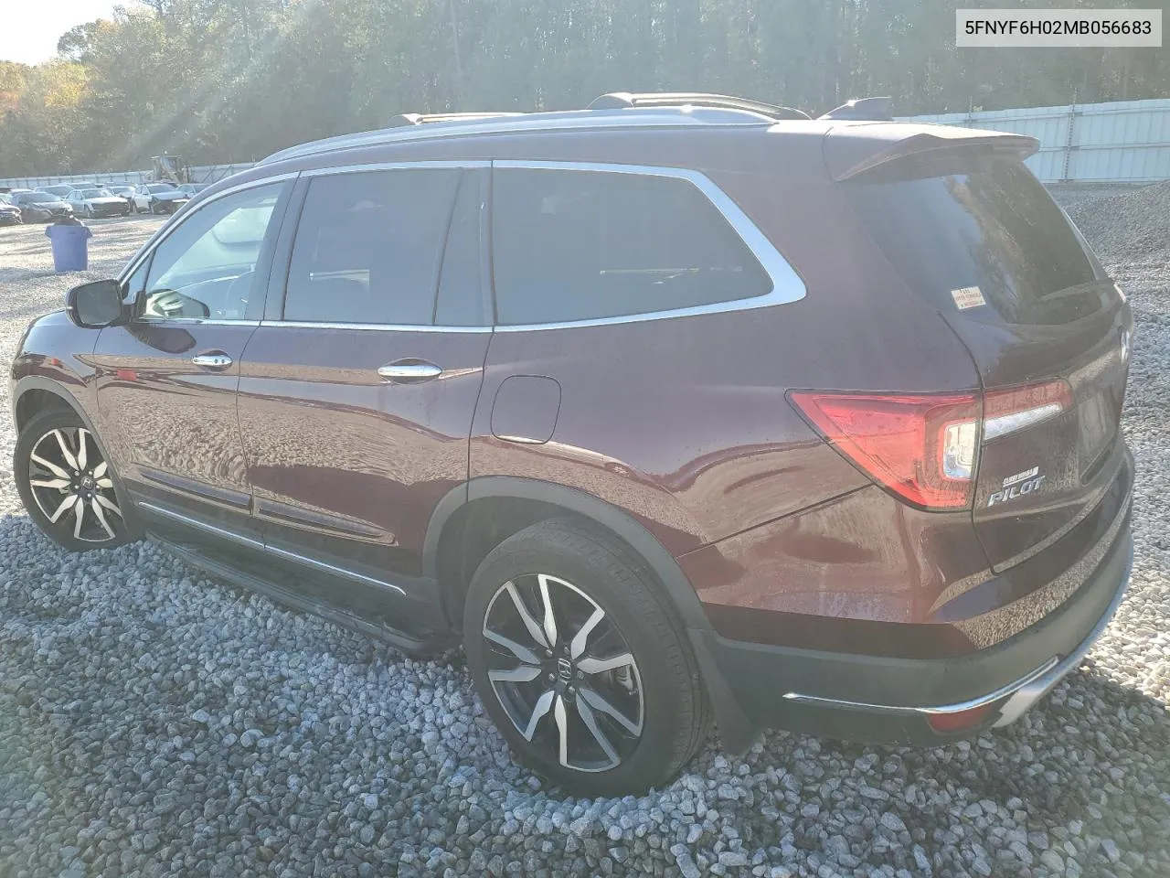 2021 Honda Pilot Elite VIN: 5FNYF6H02MB056683 Lot: 80783024