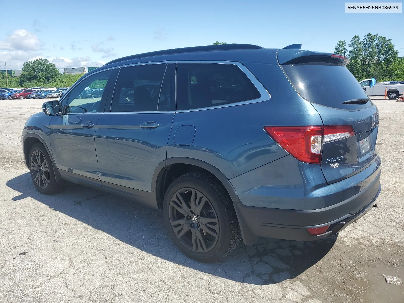 2022 Honda Pilot Se VIN: 5FNYF6H26NB036939 Lot: 54033774