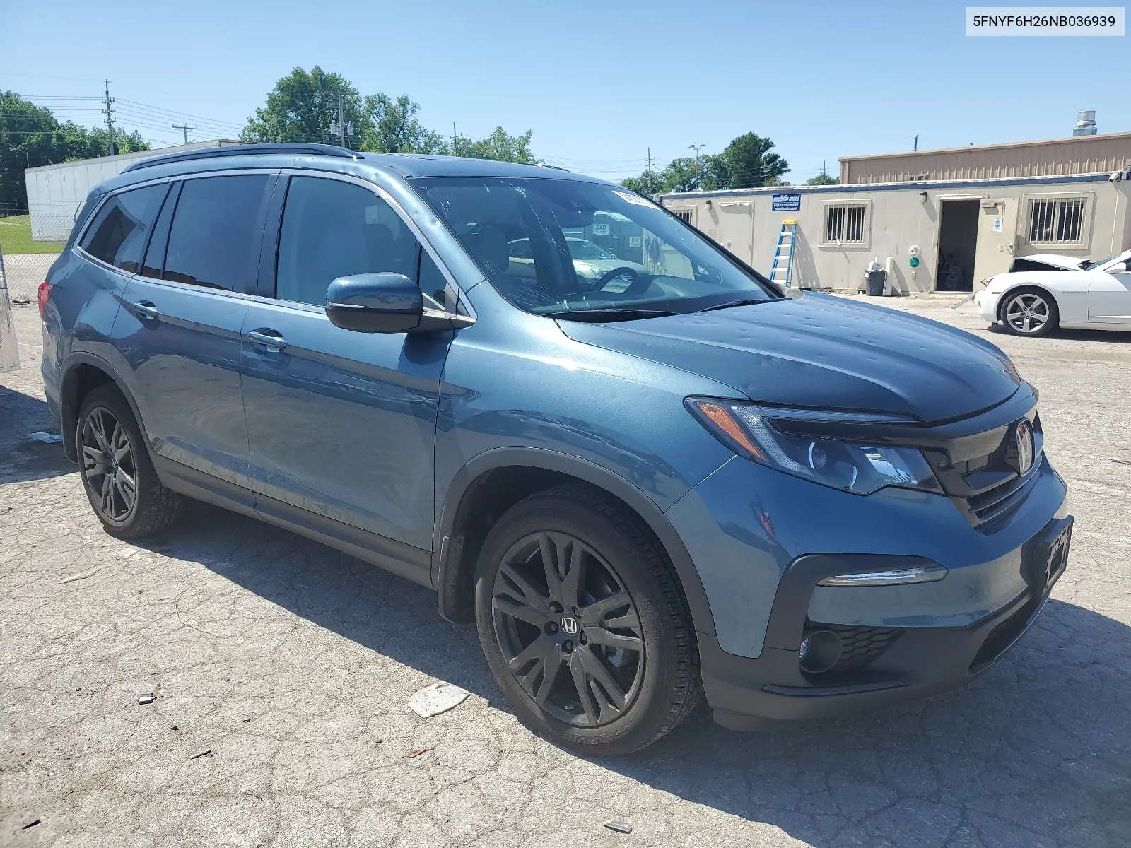 2022 Honda Pilot Se VIN: 5FNYF6H26NB036939 Lot: 54033774