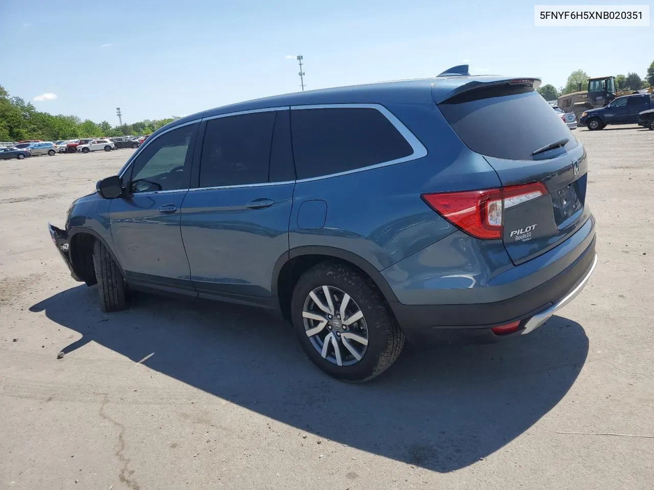 2022 Honda Pilot Exl VIN: 5FNYF6H5XNB020351 Lot: 55749894