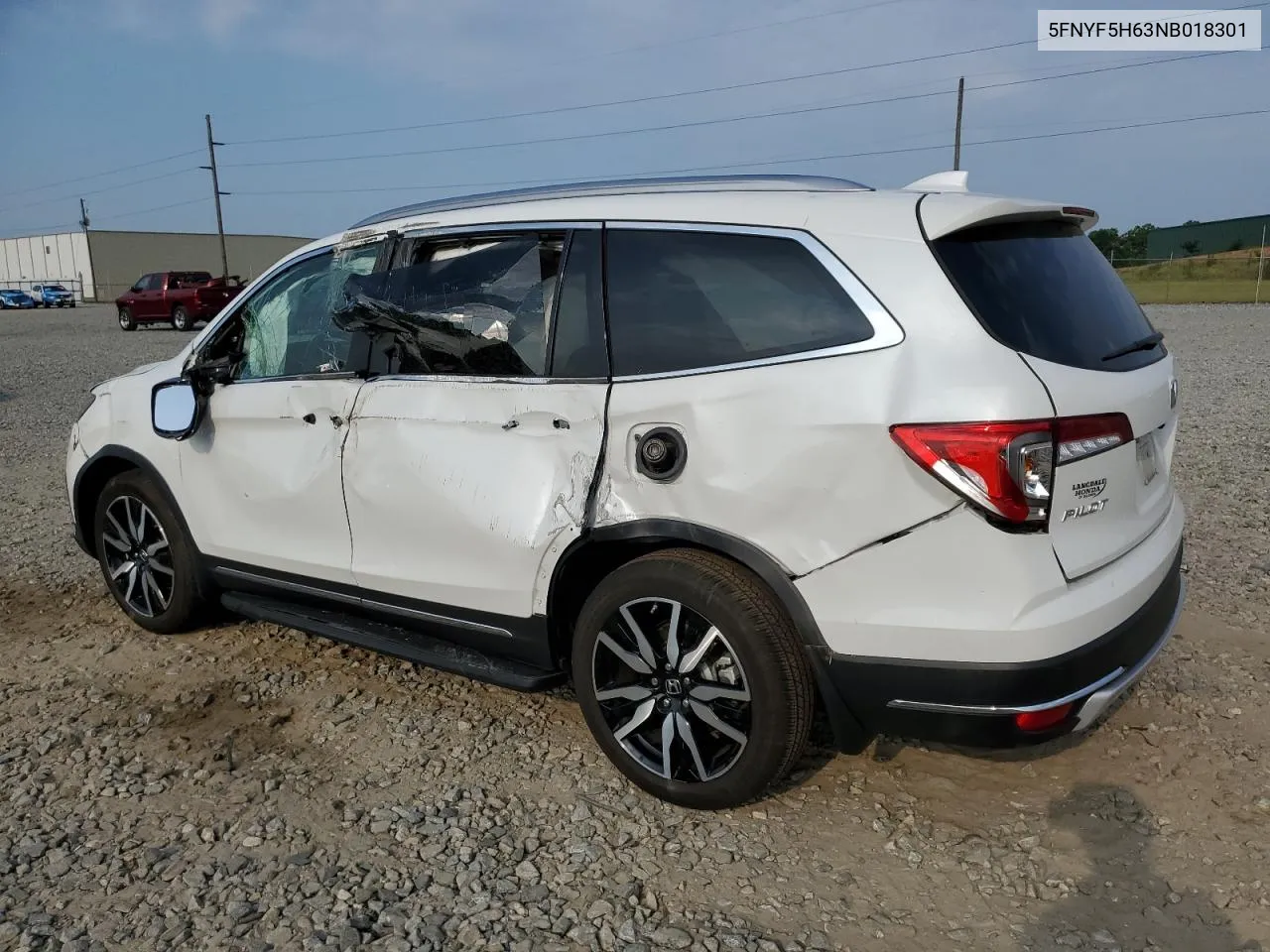 2022 Honda Pilot Touring VIN: 5FNYF5H63NB018301 Lot: 60731754