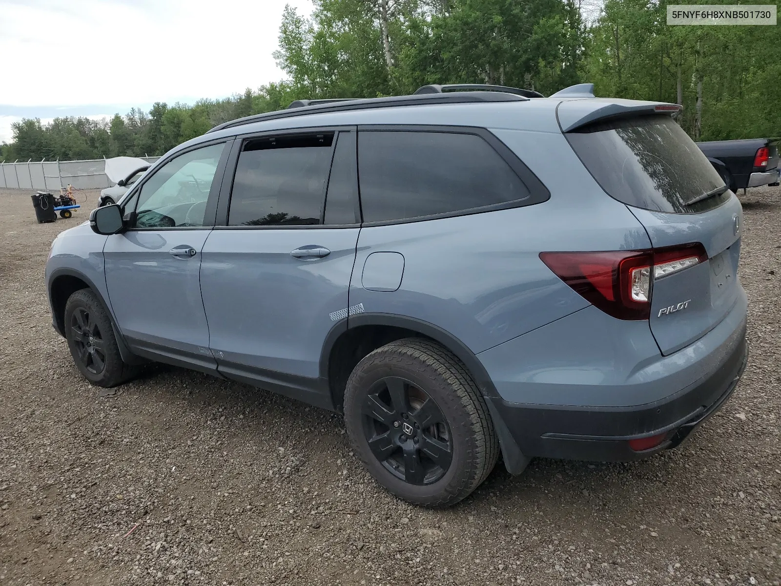 2022 Honda Pilot Trailsport VIN: 5FNYF6H8XNB501730 Lot: 61490434