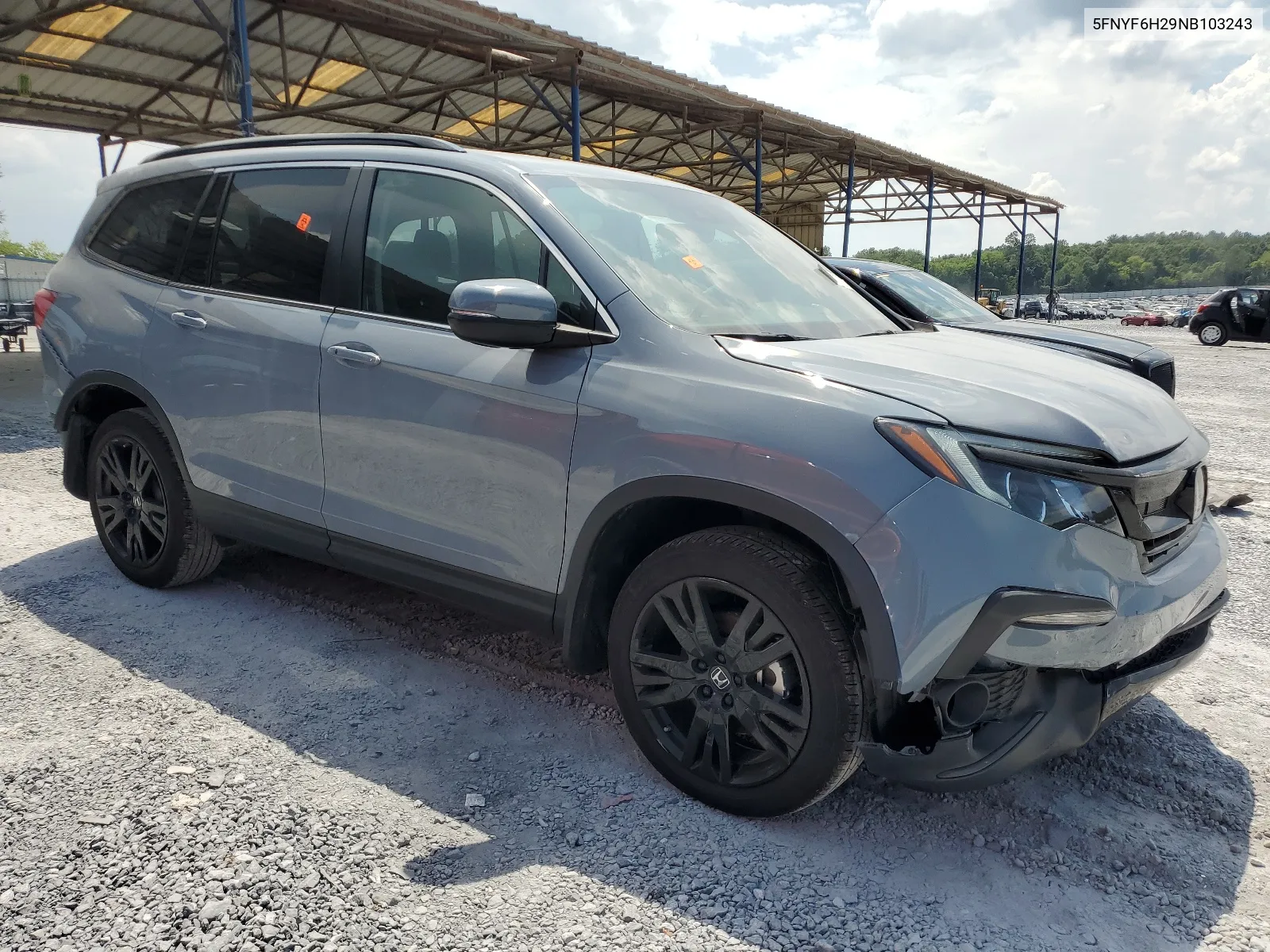 2022 Honda Pilot Se VIN: 5FNYF6H29NB103243 Lot: 63177384