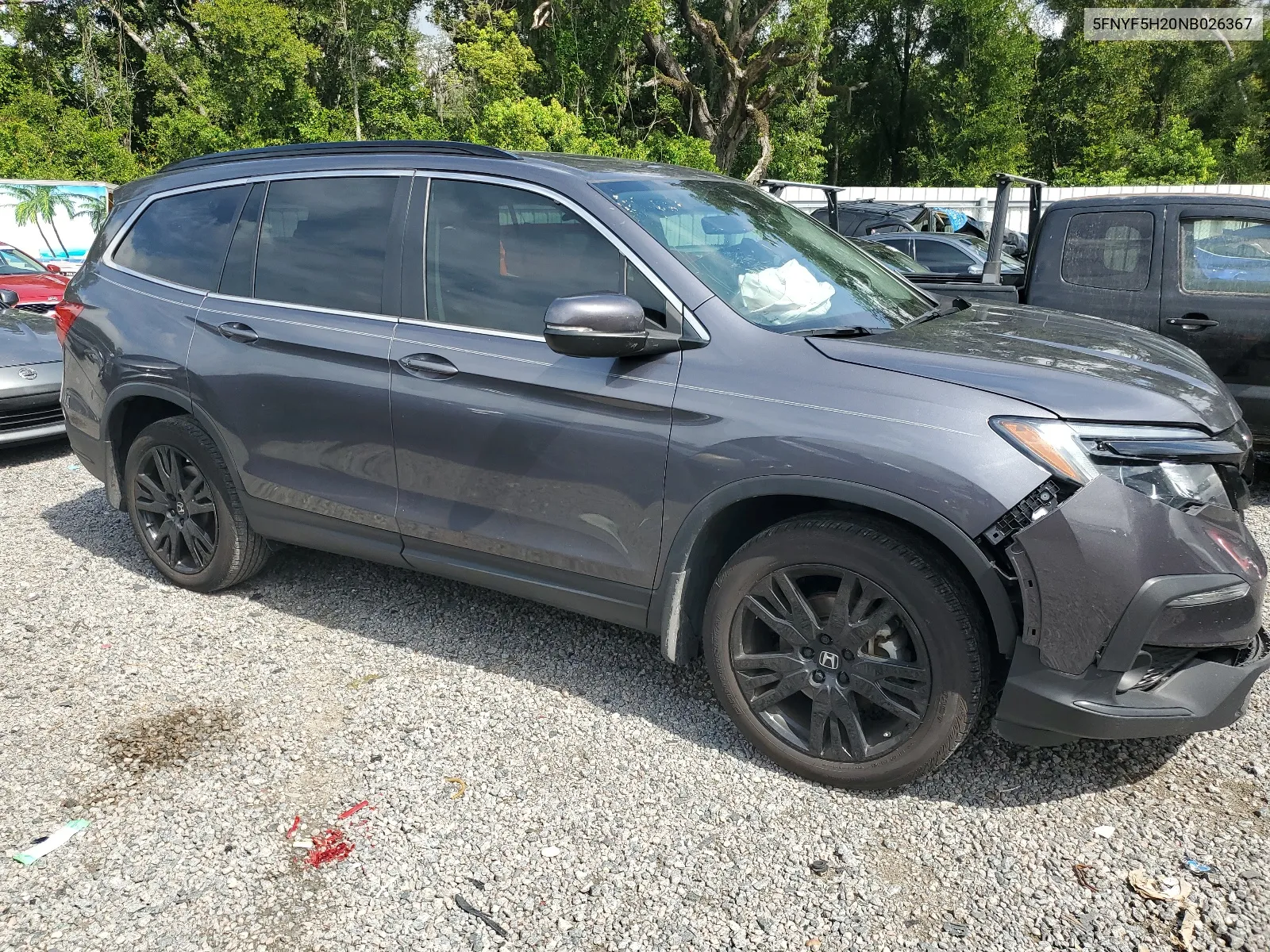 2022 Honda Pilot Se VIN: 5FNYF5H20NB026367 Lot: 64706524