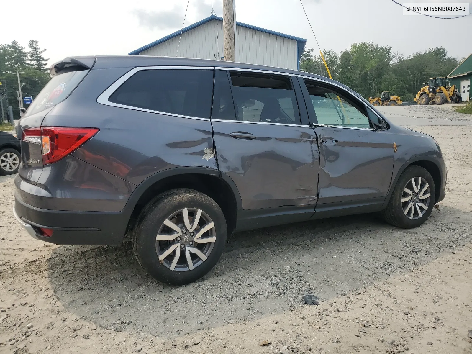 2022 Honda Pilot Exl VIN: 5FNYF6H56NB087643 Lot: 66640754