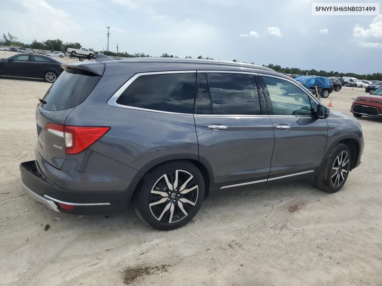 2022 Honda Pilot Touring VIN: 5FNYF5H65NB031499 Lot: 68795354