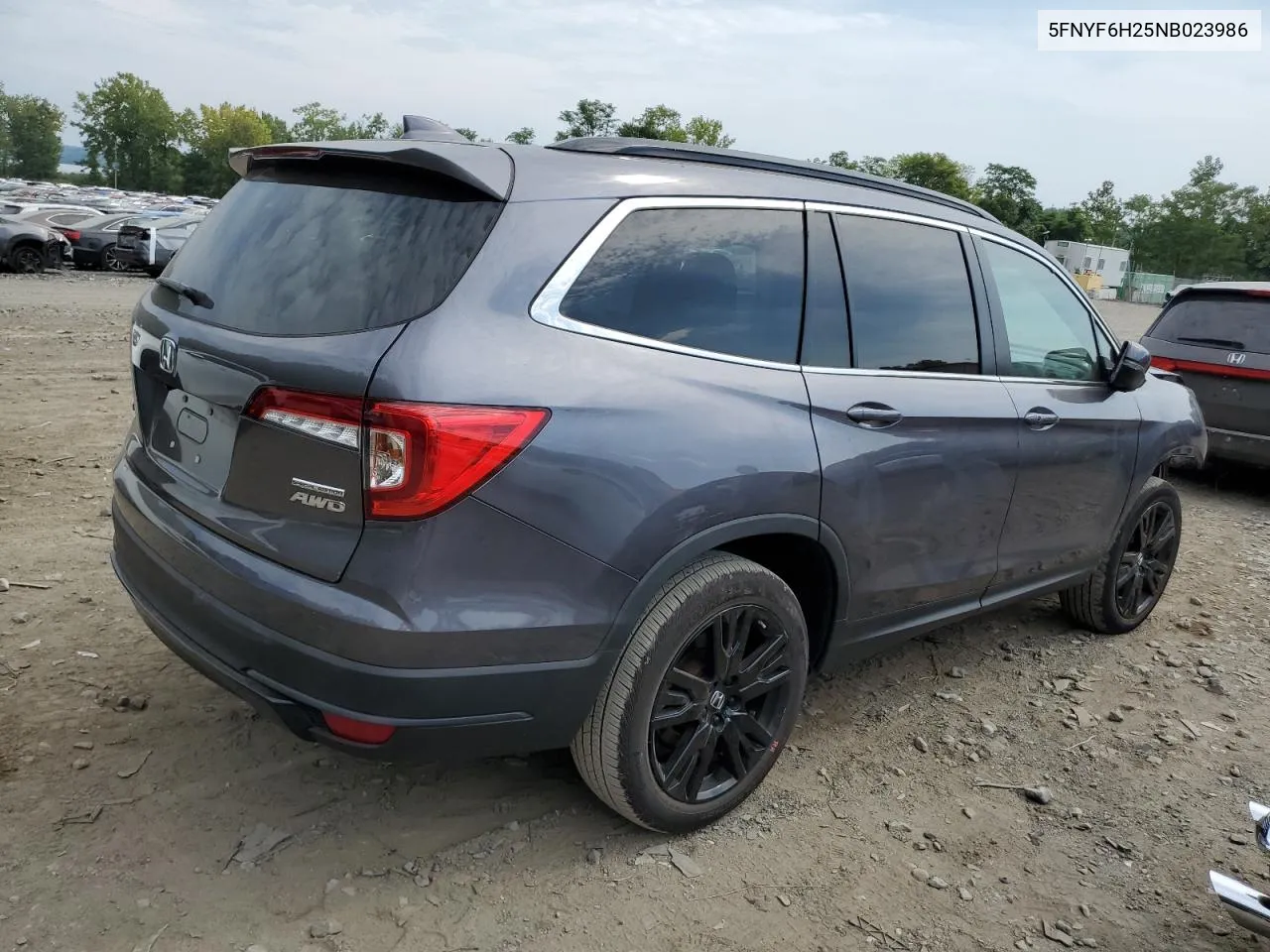 2022 Honda Pilot Se VIN: 5FNYF6H25NB023986 Lot: 68815764