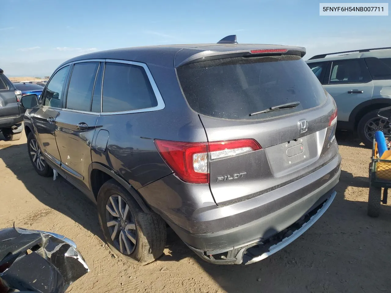 2022 Honda Pilot Exl VIN: 5FNYF6H54NB007711 Lot: 70835284