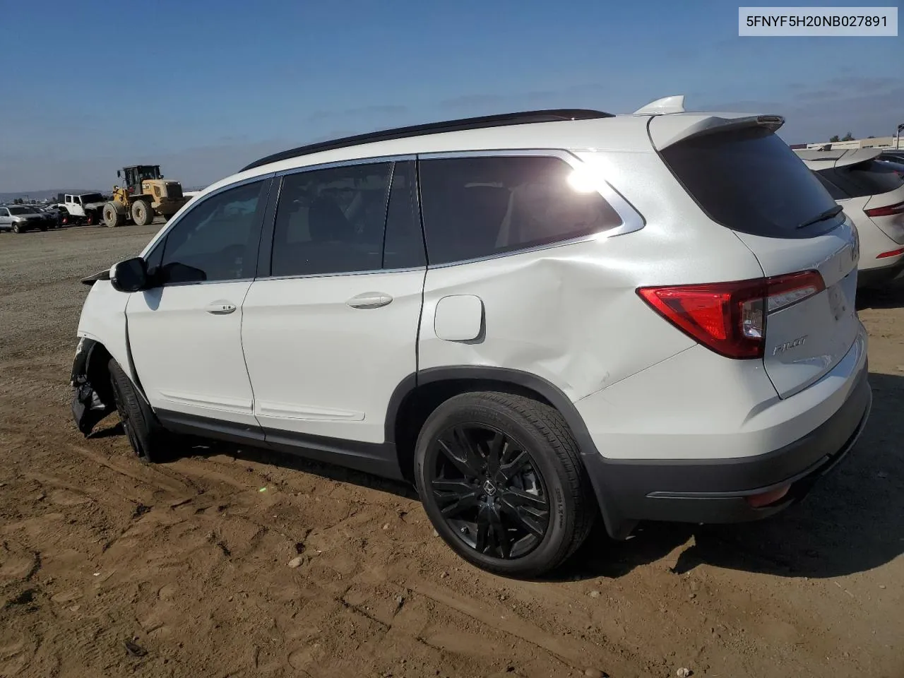 2022 Honda Pilot Se VIN: 5FNYF5H20NB027891 Lot: 71388534