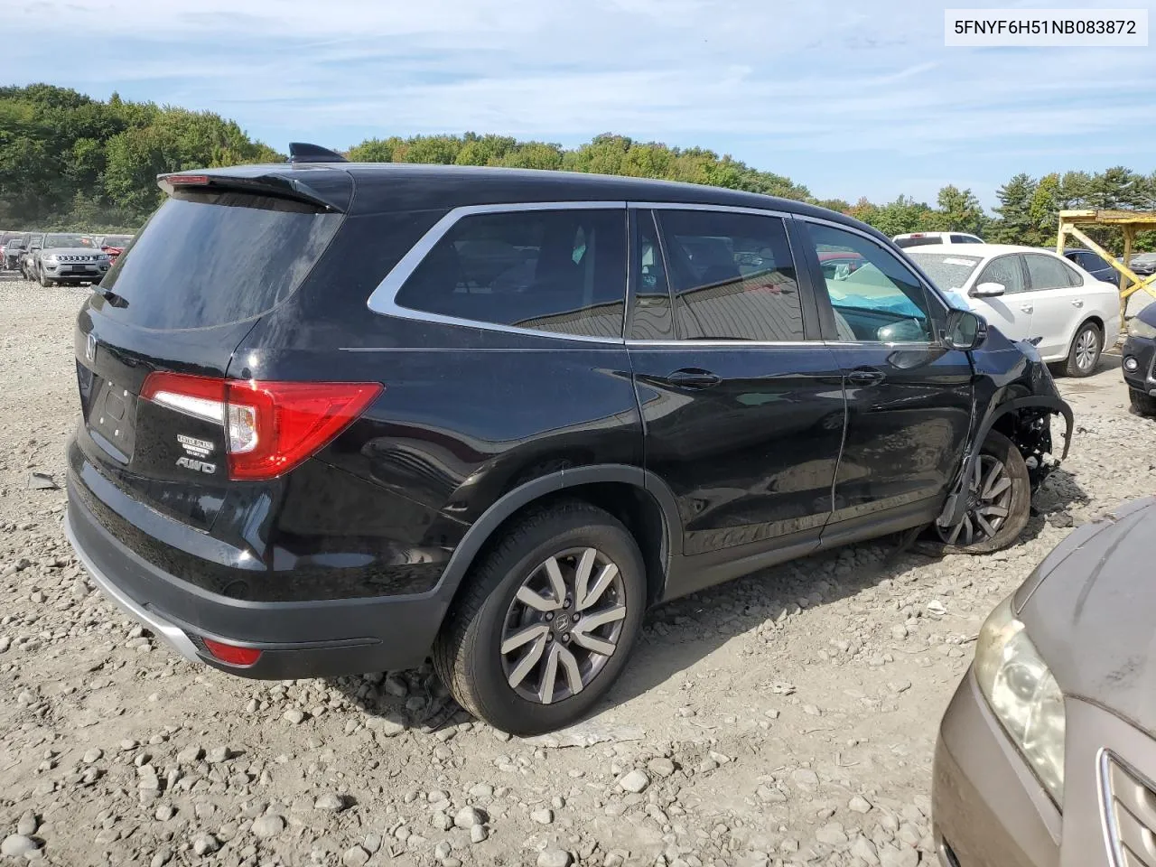 5FNYF6H51NB083872 2022 Honda Pilot Exl