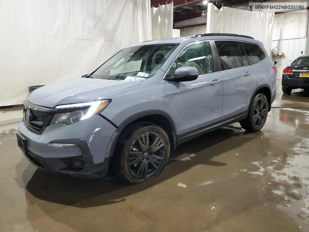 2022 Honda Pilot Se VIN: 5FNYF6H22NB035190 Lot: 74276144