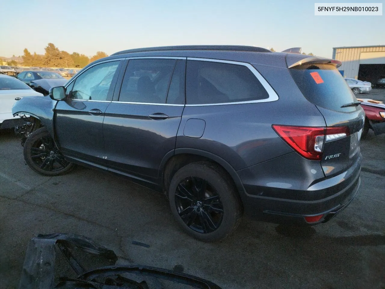 2022 Honda Pilot Se VIN: 5FNYF5H29NB010023 Lot: 74822144