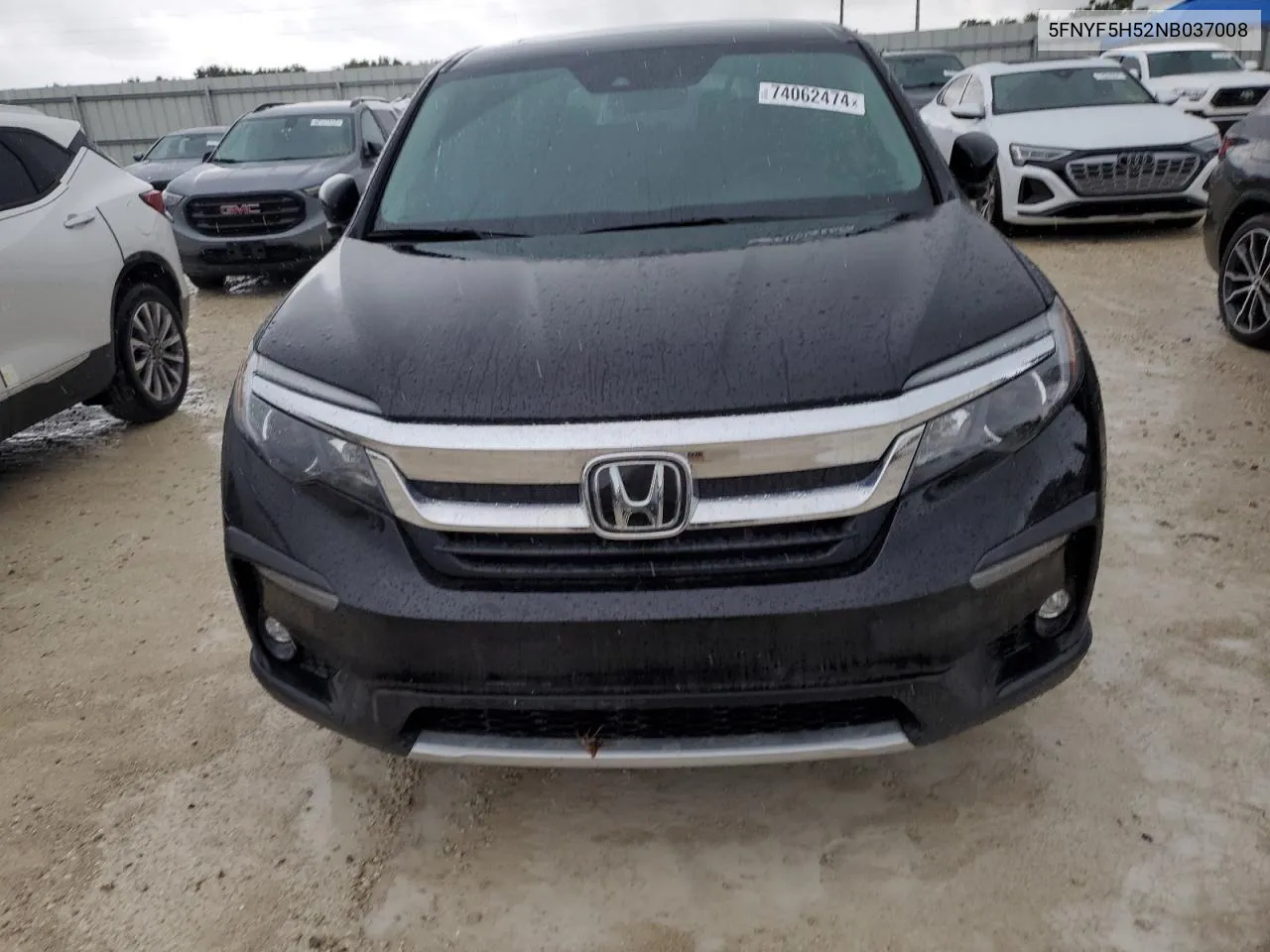 2022 Honda Pilot Exl VIN: 5FNYF5H52NB037008 Lot: 79930324