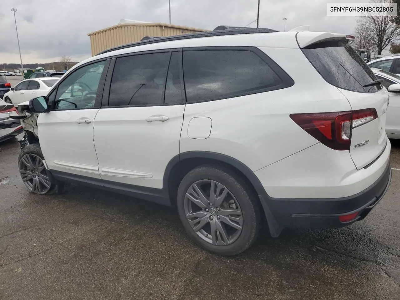 2022 Honda Pilot Sport VIN: 5FNYF6H39NB052805 Lot: 80274154