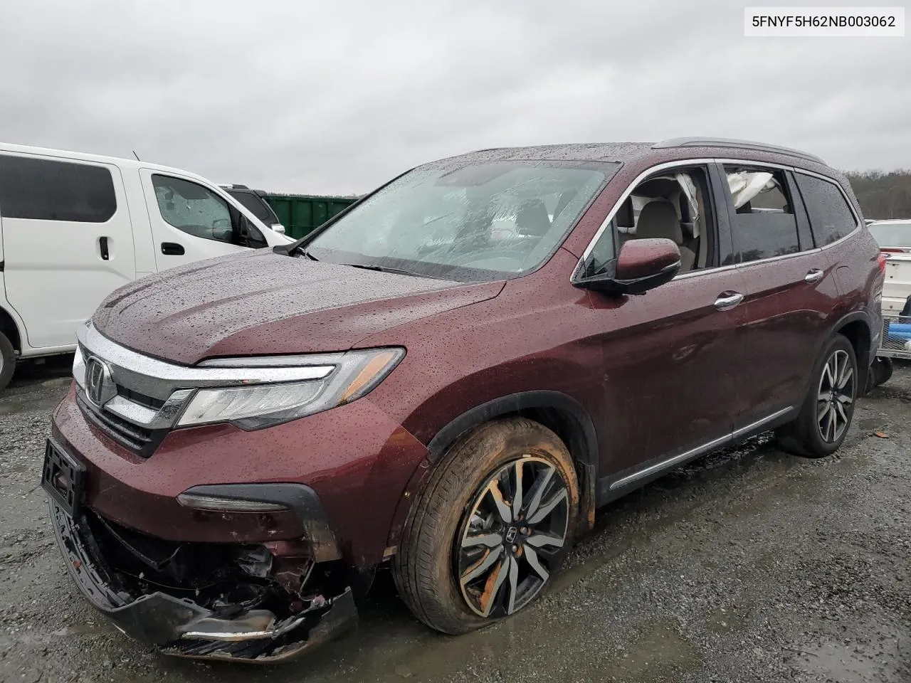 2022 Honda Pilot Touring VIN: 5FNYF5H62NB003062 Lot: 80552064