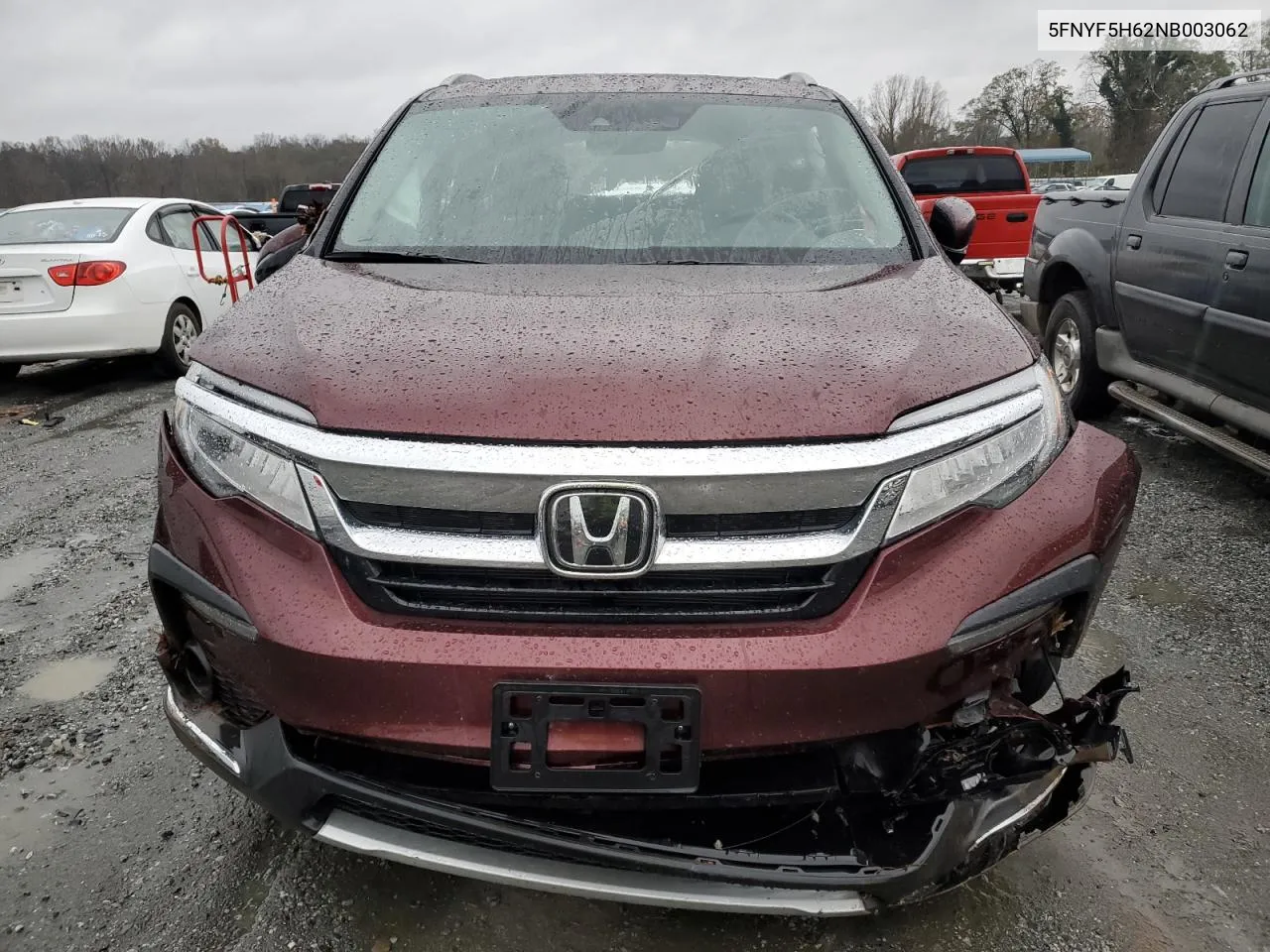 2022 Honda Pilot Touring VIN: 5FNYF5H62NB003062 Lot: 80552064