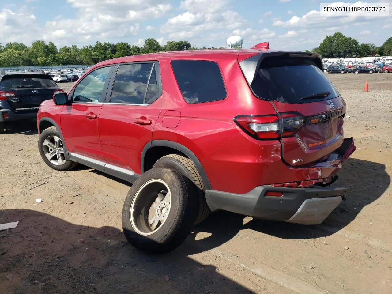 2023 Honda Pilot Exl VIN: 5FNYG1H48PB003770 Lot: 62559134