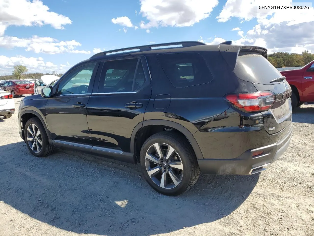 2023 Honda Pilot Touring VIN: 5FNYG1H7XPB008026 Lot: 71095674