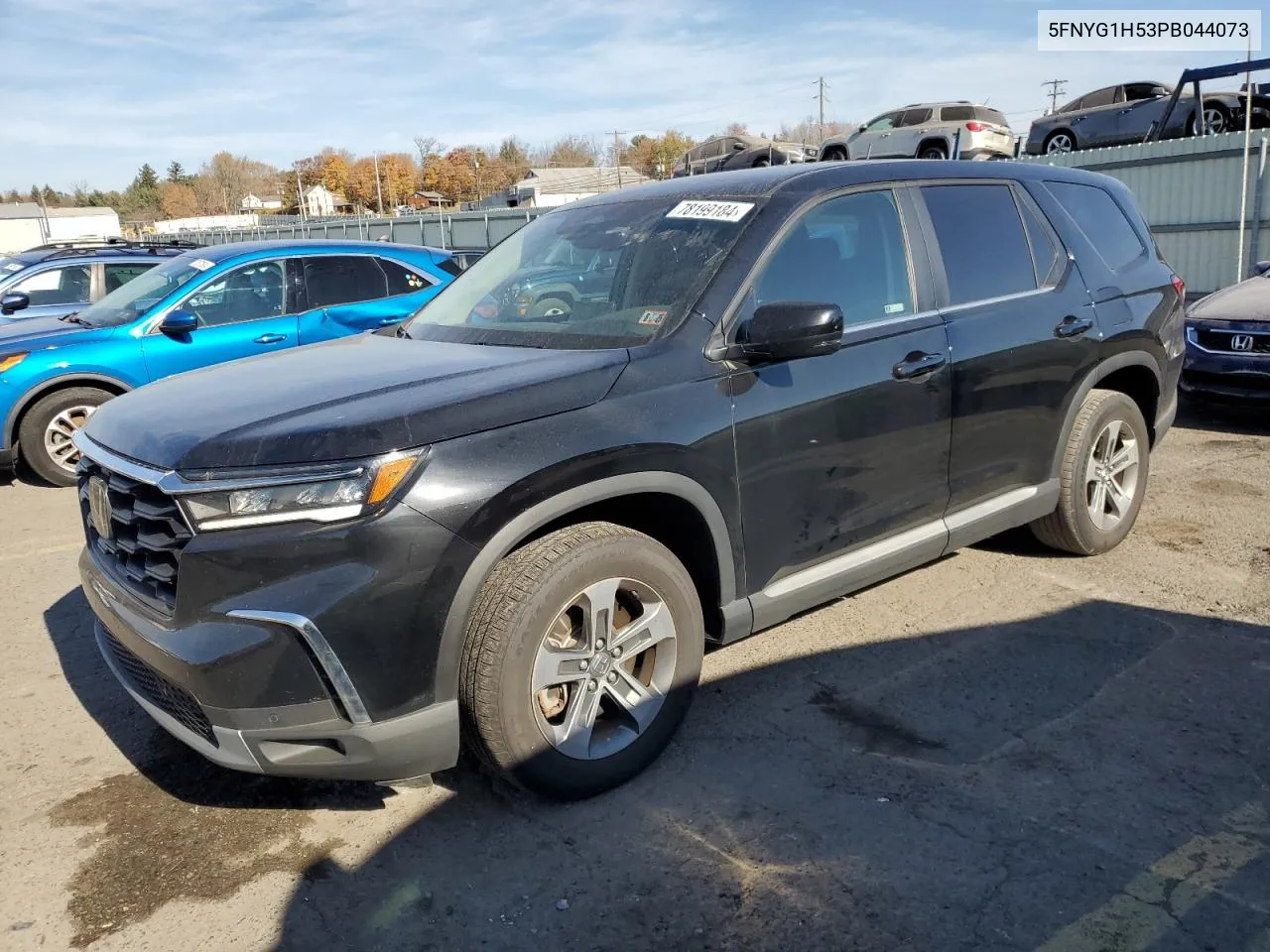 2023 Honda Pilot Exl VIN: 5FNYG1H53PB044073 Lot: 78199184