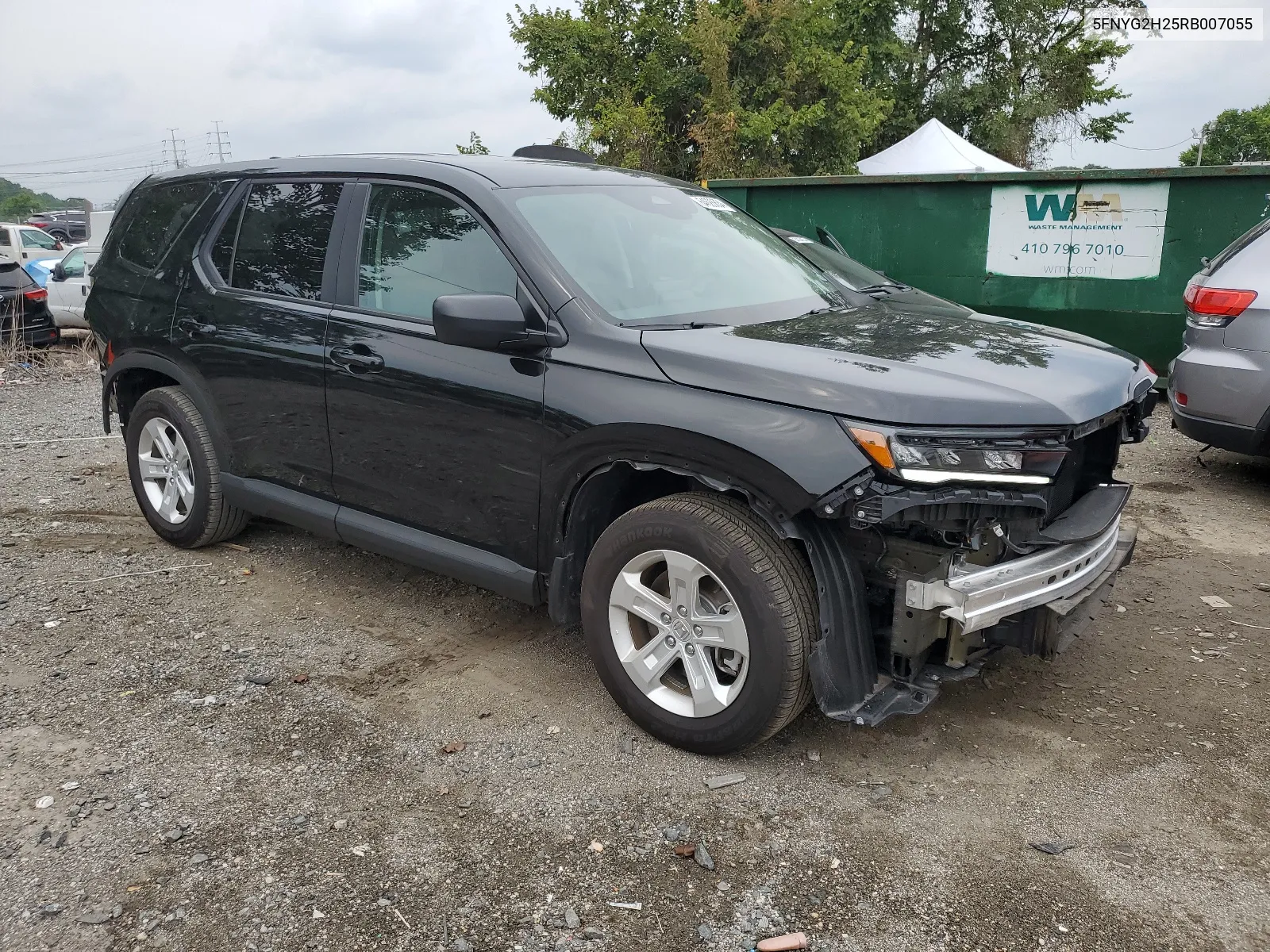 2024 Honda Pilot Lx VIN: 5FNYG2H25RB007055 Lot: 64626634