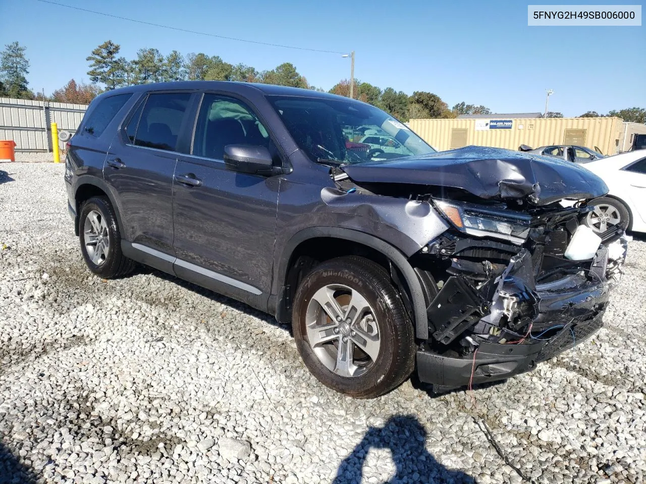 2025 Honda Pilot Exl VIN: 5FNYG2H49SB006000 Lot: 79102514