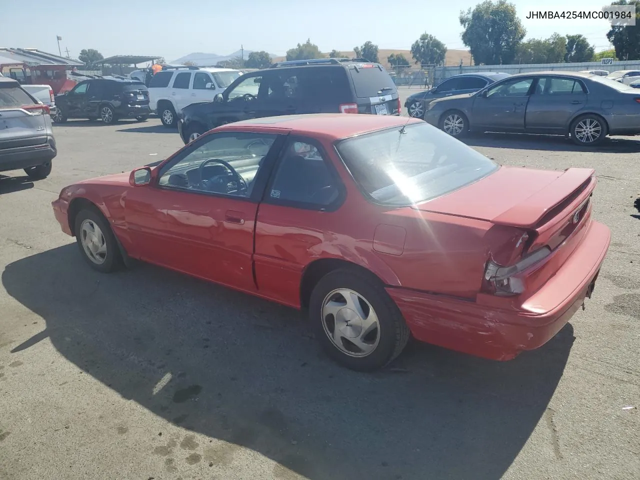 JHMBA4254MC001984 1991 Honda Prelude Si Alb