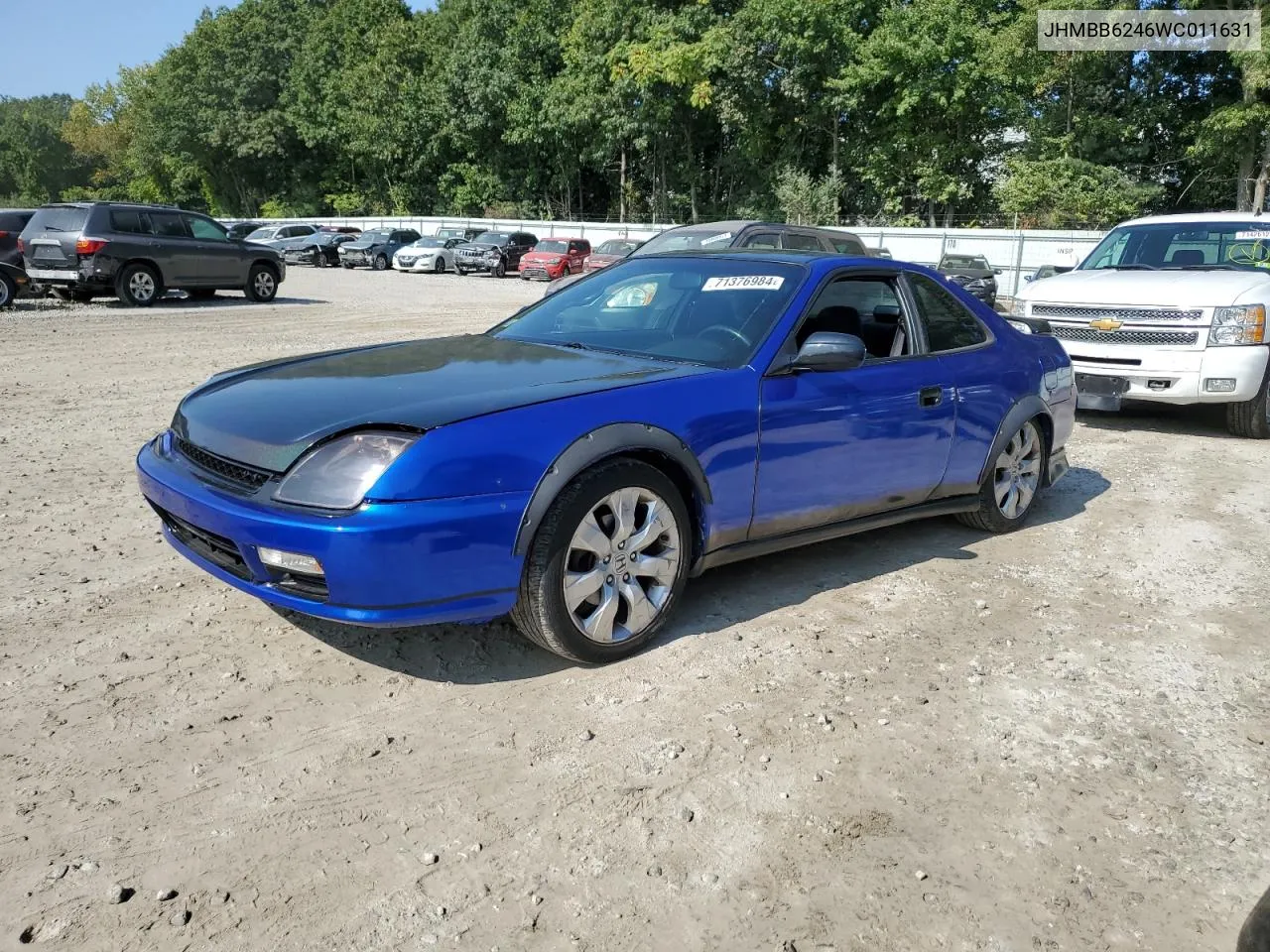 1998 Honda Prelude VIN: JHMBB6246WC011631 Lot: 71376984