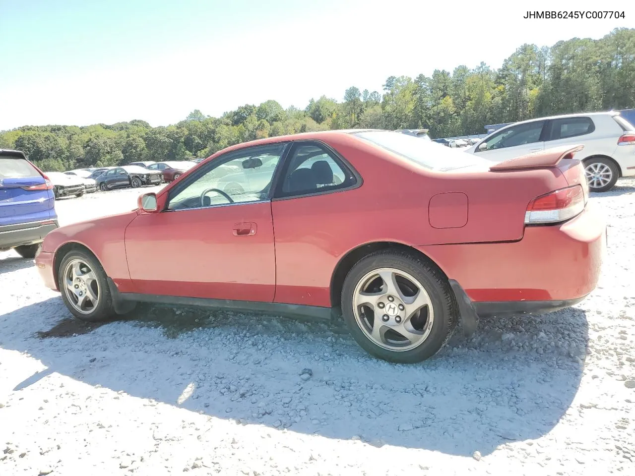 2000 Honda Prelude VIN: JHMBB6245YC007704 Lot: 75709944