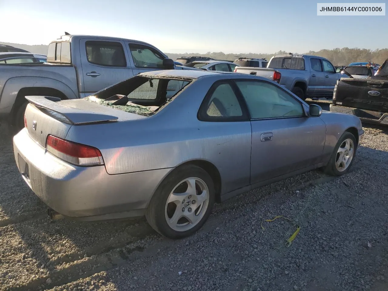 2000 Honda Prelude VIN: JHMBB6144YC001006 Lot: 75847184