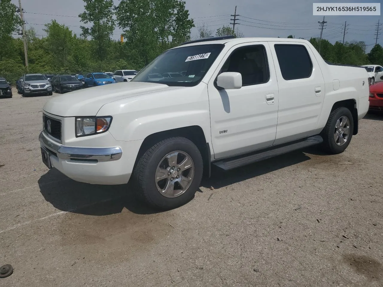 2006 Honda Ridgeline Rtl VIN: 2HJYK16536H519565 Lot: 51586274